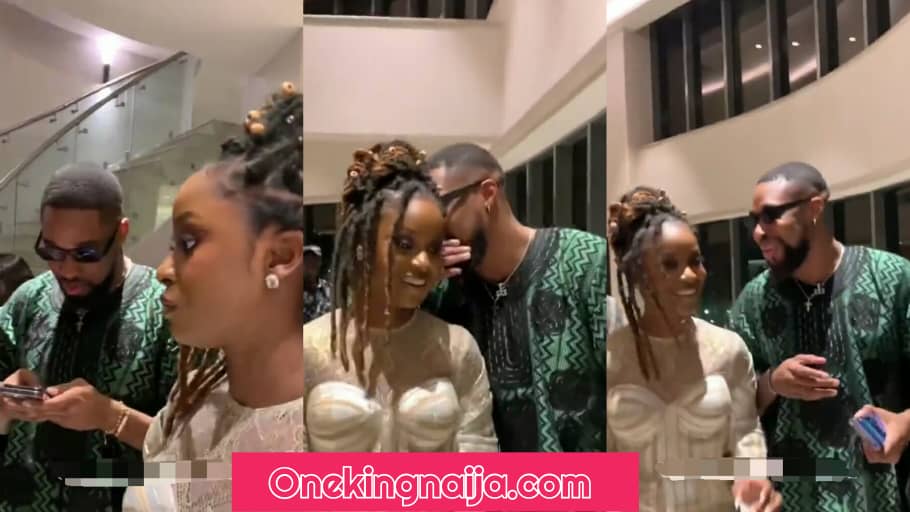 Viral video of Sheggz and Bella spotted all loved up and cute together at an event, stirs sweet reactions (WATCH THE VIDEO)