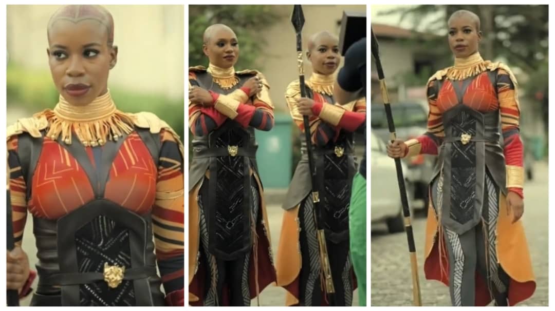The Perfect Woman For The Job - Former BBNaija's Star, Allysyn Surfaces As A Member Of Dora Milaje In Black Panther (Video)