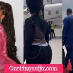 "This Girl Na Full Package",- Nigerians Hails Singer Tems Sexy figure As She Jets Out in Style for Abuja Concert (VIDEO)