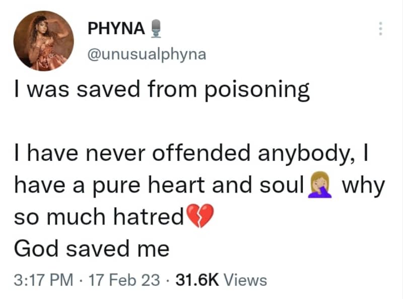  Phyna on being poisoned 