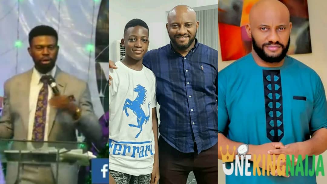 Netizens dig up old video of prophet predicting the death of Yul Edochie's son (VIDEO)