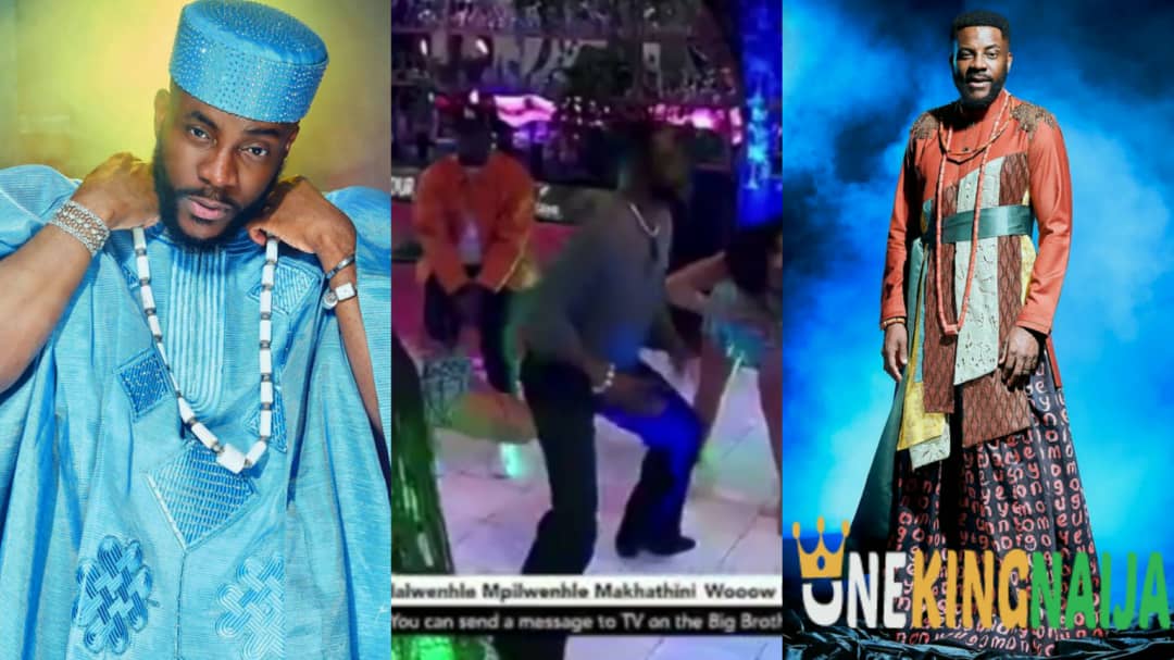 "Pray For My Knees" - BBTitans Host, Ebuka Pleads After Showing Energetic Dancing Skills While Partying With The Housemates (VIDEO)