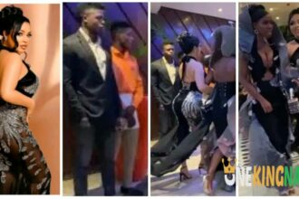 "He Couldn't res!st her, Power Of Ny@sh" - BBNaija's Nengi B@ckside Caught Man's Attention During AMVCA Awards (Video)