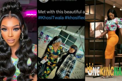 "Is she on her way to Nigeria"- Fans reacts as BBTitans Khosi was spotted at the Airport hours after Miracle OP official announcement (Photos)