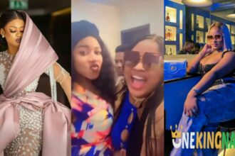 Beautiful moments as Phyna and Amaka put their beef aside as they party together at Deji Morafa's Birthday bash last night (VIDEO)