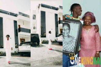 "I wish my mother could witness this"- Seyi vibez says as he acquires a new house worth million of naira (Photo/Video)