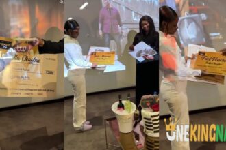 Fans move Bella Okagbue to tears as they gifts her £2000, other expensive goodies in celebration of her 26th Birthday (VIDEO)