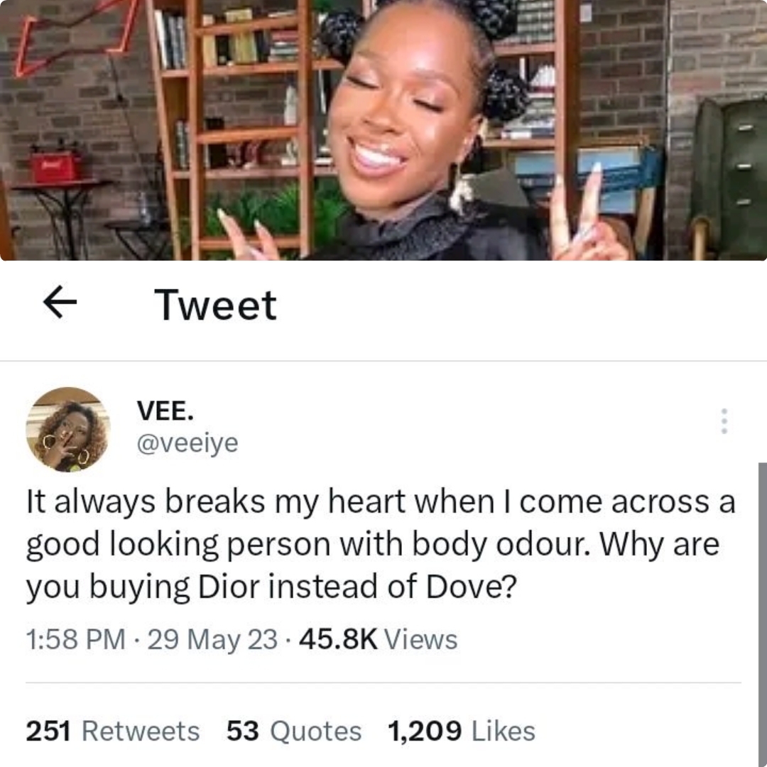 Vee on Good Looking Person