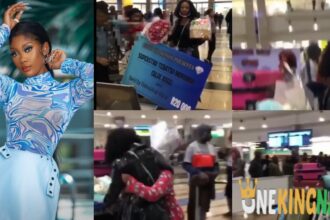 Watch the moments BBTitans Blue Aiva was welcomed like a queen with R20,000, other expensive gifts as she arrives South Africa (VIDEO)