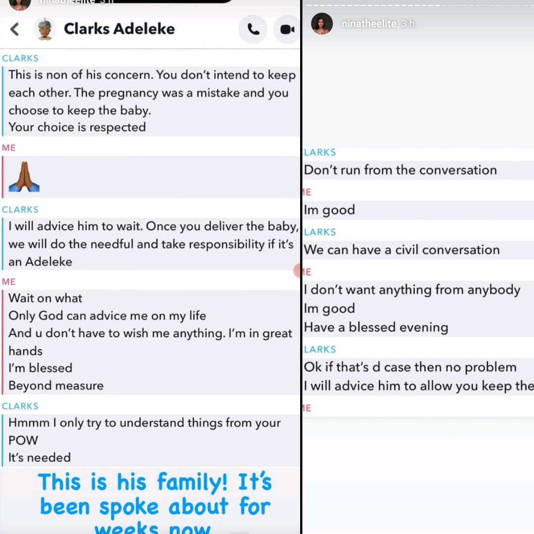 Clarks to lady pregnant for Davido