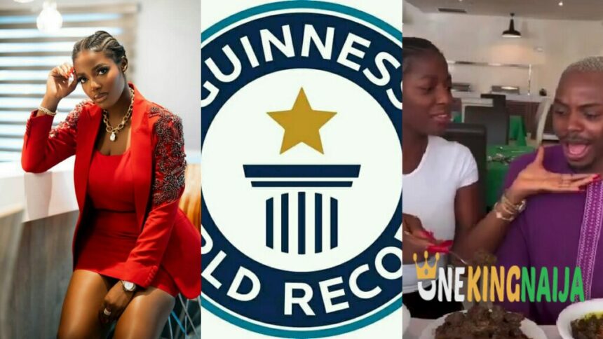 "Take down that video"- Netizens reacts to the video of Guinness world record breaker, Hilda Baci feeding Influencer, Enioluwa with dog meat (VIDEO)