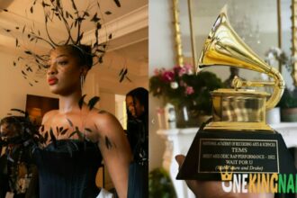 Tems finally takes delivery of her Grammy Award plaque