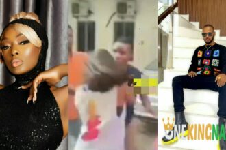 Neighbours intervene as Skibii Ex-Girlfriend, Dorcas Fapson caught in heated arguments with stylist (VIDEO)