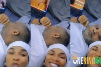 "Let's the single breathe"- Actress Iyabo Ojo and lover, Paulo okoye pepper fans with loved-up video (WATCH)