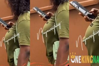 "Wetin be dis"- Lady with massive n!pple stirs reactions on social media (VIDEO)