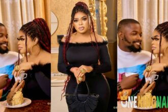 "Is this the billionaire boyfriend" — Fans questions Bobrisky as he flaunts mystery lover