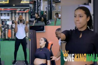 "This is lovely"- Heavily pregnant Maria stuns fans as she hit the Gym with BBNaija's Saga (VIDEO)
