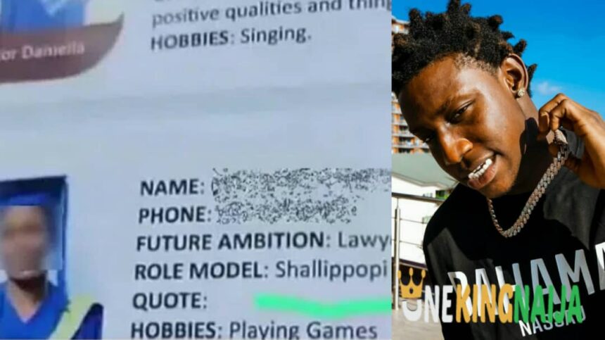 High school student causes abuzz as she names 'Shallipopi' as her role model during graduation