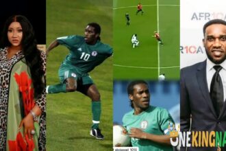 “Sh*t up, when do you start watching football??" - Netizens Shades Judy Austin After Praising Jay Jay Okocha (Video)