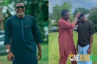 "You will continue to be a He"- Kanayo O. Kanayo melts hearts as he prays for son who is set to relocate to America