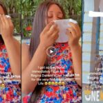 "I almost had heart attack"- lady cries a river as she sees Regina Daniels for the first time (VIDEO)