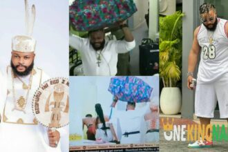 “If he likes, he should carry everyone’s bag one by one for them,e no go work this time” - Reactions trails video of Whitemoney Carrying 'Ghana Must Go Bag' On His Head (WATCH)