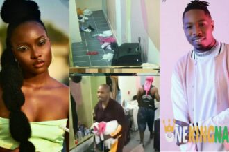 Video trends as Ike throws away Ilebaye's Clothes/Und!es at the Toilet area, Many reacts [Watch]