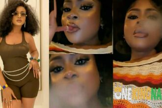 Video trends as BBNaija's Phyna spotted sm0king shisha in a night club [Watch]