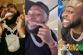 Video trends as Davido flaunts his N84.4M Diamond tooth, Many reacts [Watch]