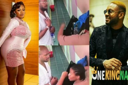 Hilarious moments as Cross confr0nts Angel for taking his drinks stirs many reactions (VIDEO)