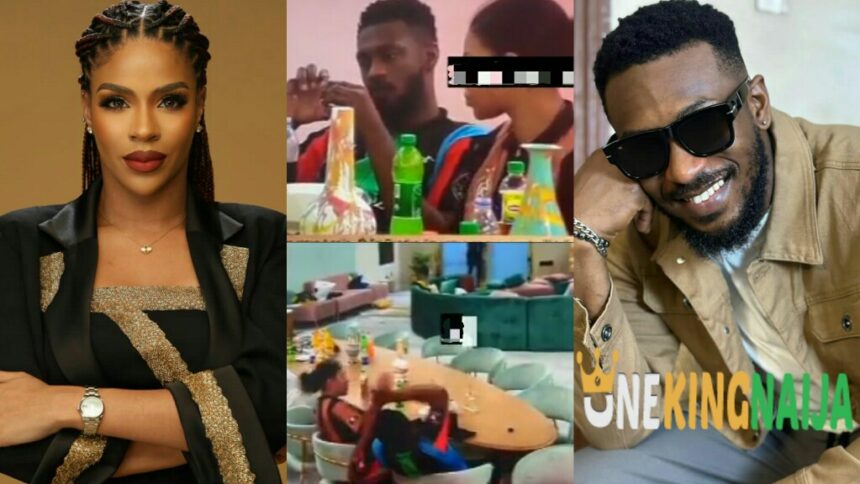 Moments Venita gr@bb£d Adekunle's Gbola while eating together, See his reactions (VIDEO)