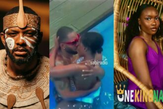 "Gen Z baddie dey carry us go where we no know"- Reactions as Ilebaye and Cross lock lips passionately in pool (VIDEO)