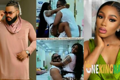 "Your Nyansh is heavier than your heart"- BBNaija's Whitemoney says after lifting his colleague, Mercy Eke [VIDEO]