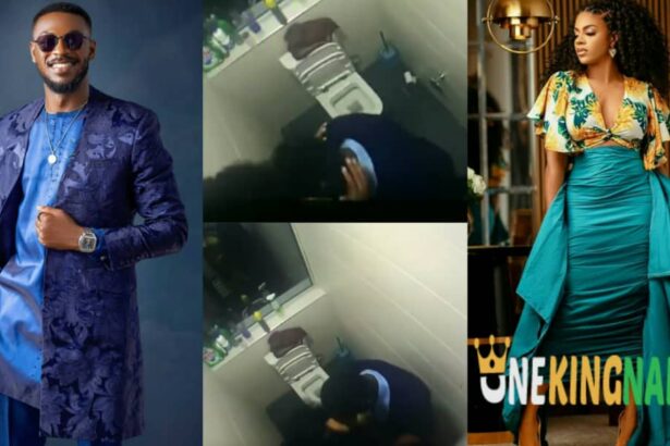 "Why are they always hiding"- Fans reacts as Adekunle and Venita spotted k!ss!!ng in the toilet (VIDEO)