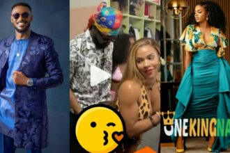 Video surfaces as Adekunle was spotted Gr@bbing Venita's Nyansh last night, Many reacts [Watch]