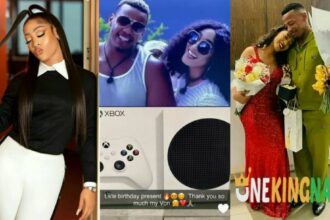 BBTitans Yvonne Godswill pampers her lover, Juicy Jay with Late Surprise Birthday Gift [Photos]
