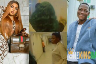 "Mummy of Lagos dey take am easy"- Reactions as Bobrisky calls security on DJ Chicken for disturbing the whole hotel they were lodged in with noise in Ilorin (VIDEO)