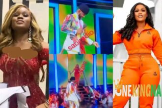 BBNaija All Stars: Moments crowd chanted "B!tterleaf" after Ceec was evicted from the show (Video)