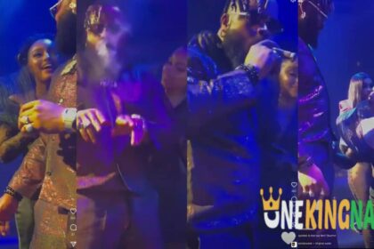"Baba wan pepper Mercy"- Reactions as Whitemoney spotted with a strange lady at the All Stars Party last night (VIDEO)