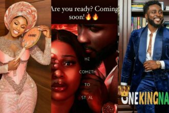 "A very supportive queen"- Fans hails Mercy Eke for promoting her lover, Pere Egbi's forthcoming Blockbuster movie on her social media page