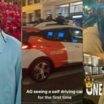 "Walahi, I haven't seen it before"- Singer Adekunle Gold in Awe after witnessing a self driving car for the first time (VIDEO)
