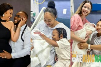 Olakunle Churchill and Rosy meurer welcomes their second child together (Photos)