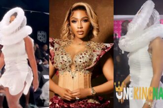 Moment Mercy Eke Stuns Fans With Her Debut Modelling Gig At 2023 Lagos Fashion Week, Video trends (Watch)
