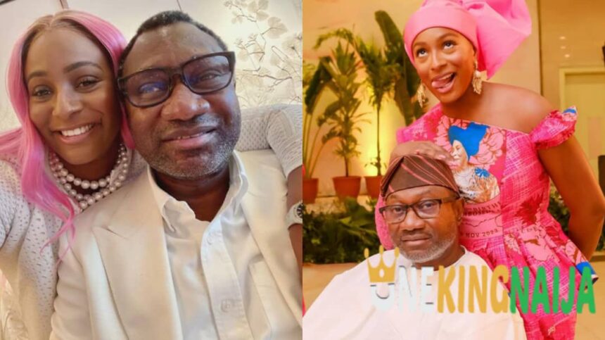 "May God give you the strength to not disobey your parents"- Otedola Birthday message to DJ Cuppy, Sparks reactions