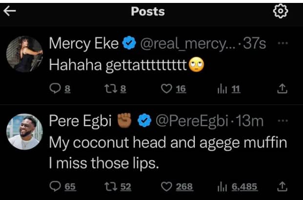 Pere comment on Mercy Eke
