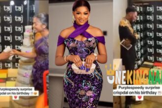 Tiktoker, Purple speedy stuns many as she gifts her boyfriend 26 pairs of sneakers, PlayStation 5, iPhone 15 Pro Max, others on his birthday (VIDEO)