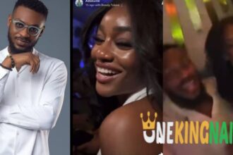 "Look at that glow"- Adekunle gushes over Beauty Tukura at a recent event (VIDEO)
