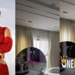 "Lambo no b small name oh"- Video trends as Mercy Eke orders Alexa to open her cotton in new home (Watch)
