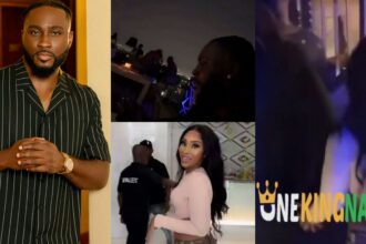 Video of BBNaija Pere Egbi spotted with an unknown lady in Ghana sparked reactions online (Watch)