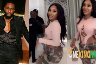 "Low budget Mercy"- Reactions trails video of Pere Egbi's New babe in Ghana (Watch)